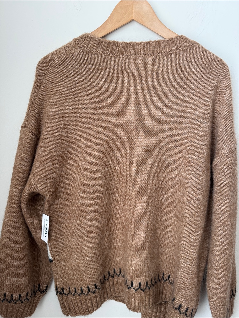 Old Navy Brown Horse Intarsia Button-Front Cardigan Size L NWT - Picture 5 of 12